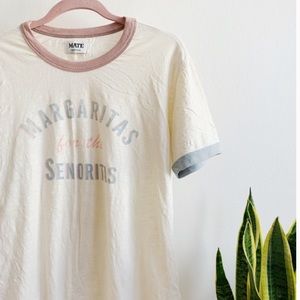 NWT Mate the Label Ringer Tee “Margaritas for the Senioritas” | Size: M/L